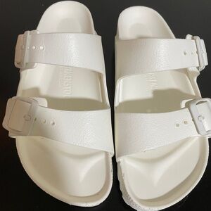 Birkenstock White Double Strap Sandals